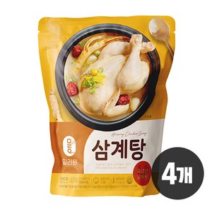 밀리원 유황먹여 키운 삼계탕, 800g, 4개