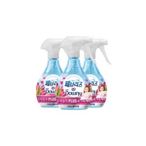 페브리즈 강력탈취 플러스 다우니 에이프릴향 본품, 370ml, 3개