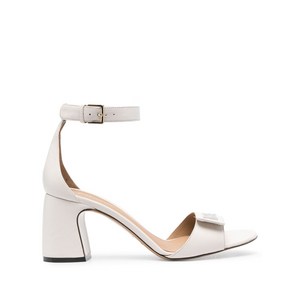 엠포리오아르마니 로고 장식 가죽 샌들 75mm