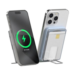 이어맥 울트라 슬림 카드지갑 포함 듀얼 맥세이프 22.5W 고속충전 보조배터리 5000mAh PTPB-200