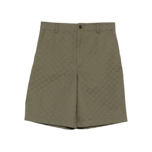 구찌 GG 모노그램 코튼 쇼츠, 그린계열, Italy 48(KR 79)