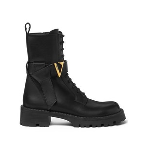 베르사체 레이스업 앵클 부츠, Italy 38(KR 250), 블랙계열