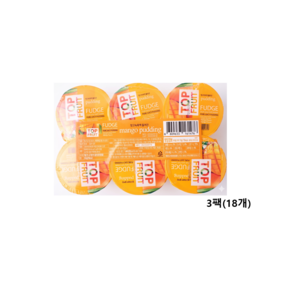 탑플룻 망고 푸딩 6개입, 690g, 3개