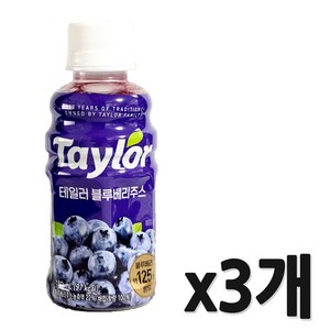 테일러 블루베리 주스, 180ml, 3개