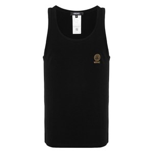 베르사체 메두사 라운드 넥 탱크 탑, 블랙계열, Numeric 6