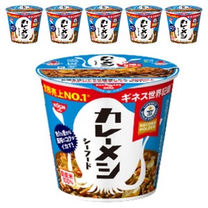 닛신 카레 메시 씨푸드, 87g, 6개