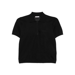 몽클레르 로고 자수 폴로 셔츠, 블랙계열, Standard XS(KR 44)