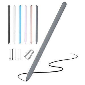 JAMJAKE 갤럭시탭 스마트폰 노트 S펜 와콤 호환 EMR 무충전 태블릿 터치펜 Galaxy Tab S6~S9 시리즈 호환