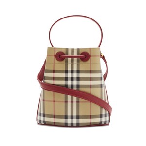 버버리 미니 체크 버킷 백