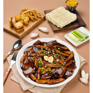 쿡생 짜장떡볶이310g 밀키트 간식 분식 업소용 프랜차이즈떡볶이, 1개, 310g