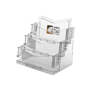 아이홀더 (명함/3단/투명) 4513 명함케이스 109x77x98 (mm) 1개입, 2개, 투명