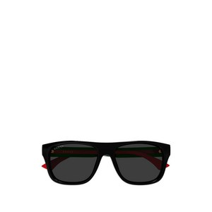 구찌 스트라이프 디테일 직사각 프레임 선글라스, 53, 블랙계열