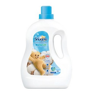 스너글 초고농축 섬유유연제 오리지널 허거블 코튼 본품, 4L, 4개