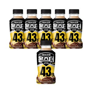 테이크핏 몬스터 초코바나나 근육이 마시는 완전 단백질, 350ml, 6개