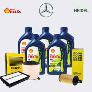 벤츠 GLE350D642 W166(16-19년) 엔진오일8L+오일필터+에어필터, 1세트, 오일필터+에어필터+엔진오일