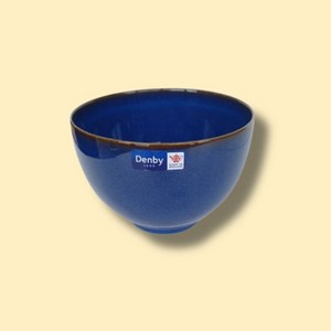 [덴비] 임페리얼블루 딥 누들볼 14.2CM 요거트볼 포케그릇 샐러드 씨리얼 시리얼 보울, 1개