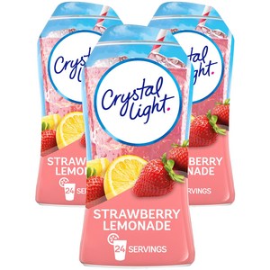 크리스탈라이트 리퀴드 드링크 믹스 스트로베리 레모네이드, 48ml, 3개