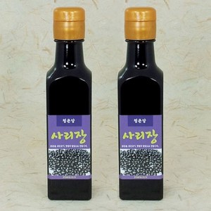 청운당농산 청운당 사리장 250ml 쥐눈이콩 유황오리 사리간장, 2개