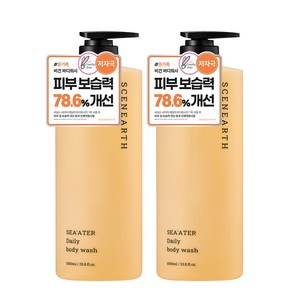 씨널스 씨어터 데일리 바디워시, 1L, 2개