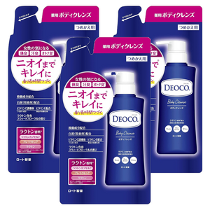 로토 데오코 바디 클렌즈 리필용, 250ml, 3개
