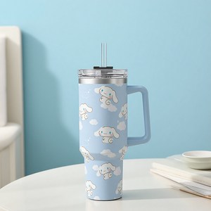 Tiger Pavilion 캐릭터 대용량 304 스테인리스 스틸 텀블러