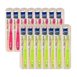 2080 키즈하트 유아 칫솔, 랜덤 발송, 15개입, 1세트