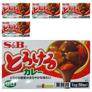 에스앤비 토로케루 카레 소스믹스 순한맛, 1kg, 5개