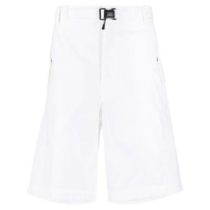 C.P.컴퍼니 로고 프린트 벨트 웨이스트 쇼츠, 화이트계열, Italy 52(KR 110-115)