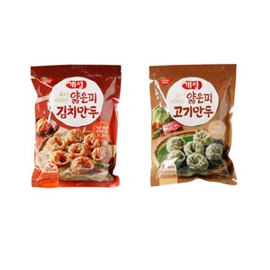 동원 개성 얇은피 김치만두 1kg 2봉+얇은피 고기만두 1kg X 2개