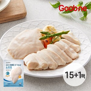 굽네 수비드 닭가슴살 소프트 100g*15+1팩, 15개, 100g