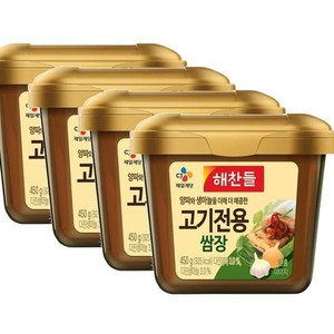 해찬들 고기전용 쌈장, 450g, 4개