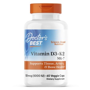 닥터스베스트 비타민 D3 + K2 MK-7 125mcg 베지 캡