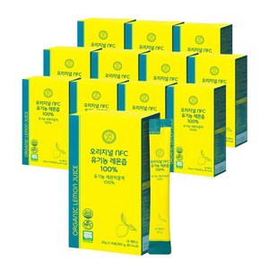 아르디엠 오리지널 NFC 유기농 레몬즙 100% 착즙 레몬 원액, 280g, 12개