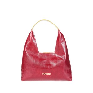 마르니 트라페즈 탑 핸들 미니 숄더 백