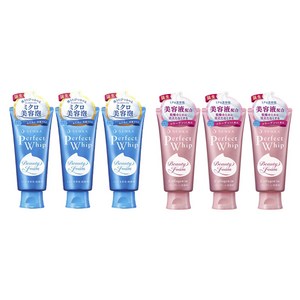 센카 퍼펙트 휩 페이셜 워시 120g + 센카 퍼펙트 휩 콜라겐 인 120g, 3세트