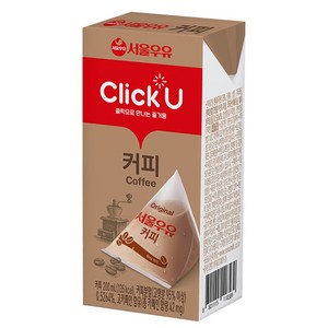 클릭유 커피우유, 200ml, 24개