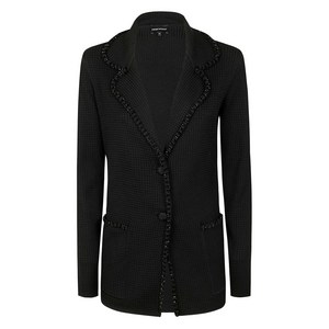 엠포리오아르마니 크리스털 장식 블레이저, 블랙계열, Italy 42(KR 66)