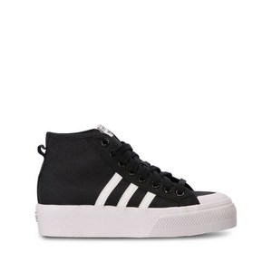 아디다스 니짜 플랫폼 미드탑 스니커즈, US 6(KR 230), 블랙계열