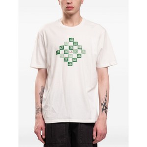 C.P.컴퍼니 그래픽 프린트 티셔츠, 화이트계열+그린계열, Standard XXL