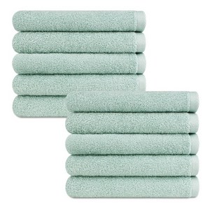 송월타월 심플컬러무지 세면타월 130g 30수 면사, 연두, 10개