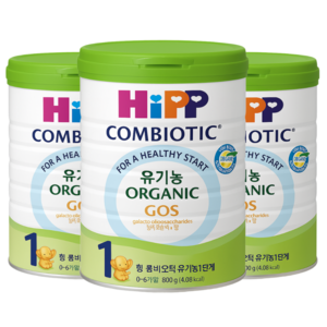힙 유기농 콤비오틱 분유 1단계, 800g, 3개