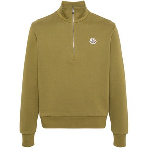 몽클레르 아플리케 로고 스웨트셔츠