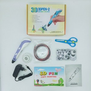 가성비 좋은 3D 프린터 펜형3D 펜 DIY 3D 인쇄 펜 PLA 필라멘트 크리 에이 티브 장난감 선물 3D 프린터 펜 그리기 어린이 크리스마스 생일