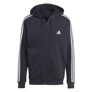 아디다스 에센셜 3 스트라이프 후드 집업