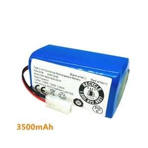 로봇 청소기 배터리 진동 호환(교체) 긴수명 14.4V 2600mAh 샤오미 교체 H18650CH-4S1P XIOMI MIJIA Mi 진공 대걸레 Essential G1 MJST, [04] 3500mAh, 04 3500mAh_01 CHINA