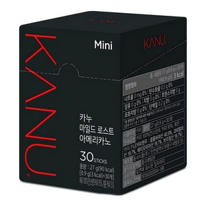 카누 마일드 로스트 아메리카노 원두커피믹스, 0.9g, 30개입, 1개