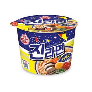 오뚜기 진라면 순한맛 큰컵 110g, 12개