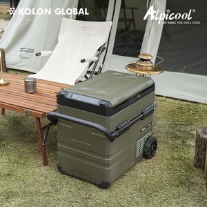 코오롱 공식판매 알피쿨 X시리즈 정품 캠핑 차량용 냉장고 블루투스 이동식 낚시 화물