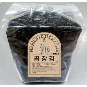 곱창김 100장 곱창돌김 지주식 김 완도 대천 신안 해남 진도 장흥 선물세트, 1개