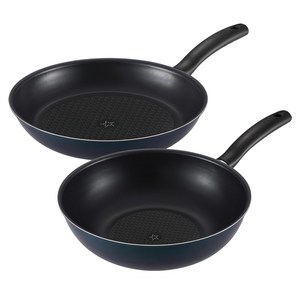 해피콜 이지스트 다이아몬드 후라이팬 B 세트 2종